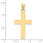 14k Polished Cross Charm - Image 3