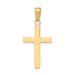 14k Polished Cross Charm