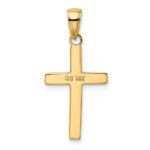 14k Polished Cross Charm - Image 4