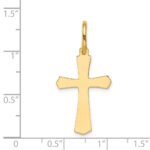 14k Polished Cross Charm - Image 4