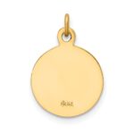 14k Polished and Satin Solid Saint Paul Medal Round Charm - Image 4
