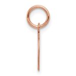 14k Rose Gold Plain .011 Gauge Round Engraveable 10mm Disc Charm - Image 2