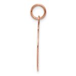 14k Rose Gold Plain .009 Gauge Round Engravable 18mm Disc Charm - Image 2