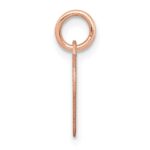 14k Rose Gold Plain .018 Gauge Engravable Heart 14x12mm Disc Charm - Image 2