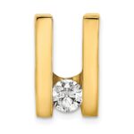 14k Complete AA 5.25mm Diamond Slide Fits up to 6mm Regular/Fancy/Reversible Omega