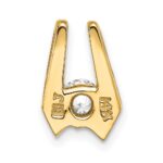 14k Complete AA 4.5mm Diamond Slide Fits up to 2mm Regular/3mm Fancy or Reversible Omega - Image 4