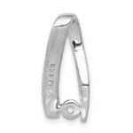 14k White Gold Peg-Set AAA Diamond Semi-Mount Slide Fits up to 2mm Regular/6mm Fancy or Reversible Omega - Image 3