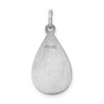 Sterling Silver Rhodium-plated Medical Jewelry Pendant - Image 3