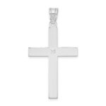 14k White Gold .02 carat Diamond Cross Pendant
