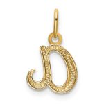 14k Yellow Gold Letter A Initial Charm - Image 3