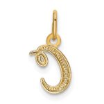 14k Yellow Gold Letter C Initial Charm - Image 3