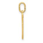 14k Yellow Gold Letter F Initial Charm - Image 2