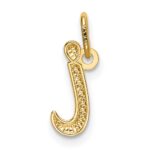 14k Yellow Gold Letter I Initial Charm - Image 3