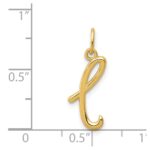 14k Yellow Gold Letter L Initial Charm - Image 4