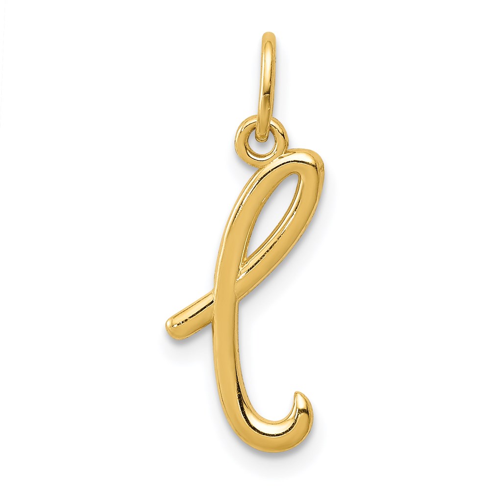 YC1060L.jpg 14k Yellow Gold Letter L Initial Charm - Image 1