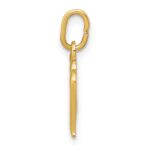 14k Yellow Gold Letter M Initial Charm - Image 2