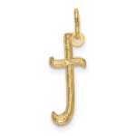14k Yellow Gold Letter T Initial Charm - Image 3