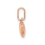14K Rose Gold Polished 3-D Puffed Heart Charm - Image 2