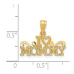 14k I HEART MOMMY Pendant - Image 3