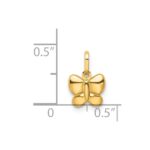 14k Polished Butterfly Charm - Image 3