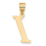 14k Polished Letter I Initial Pendant - Image 3