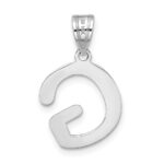 14kw Polished Bubble Letter G Initial Pendant - Image 3