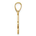 14K Script Letter A Initial Pendant - Image 2