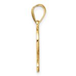 14K Script Letter L Initial Pendant - Image 2