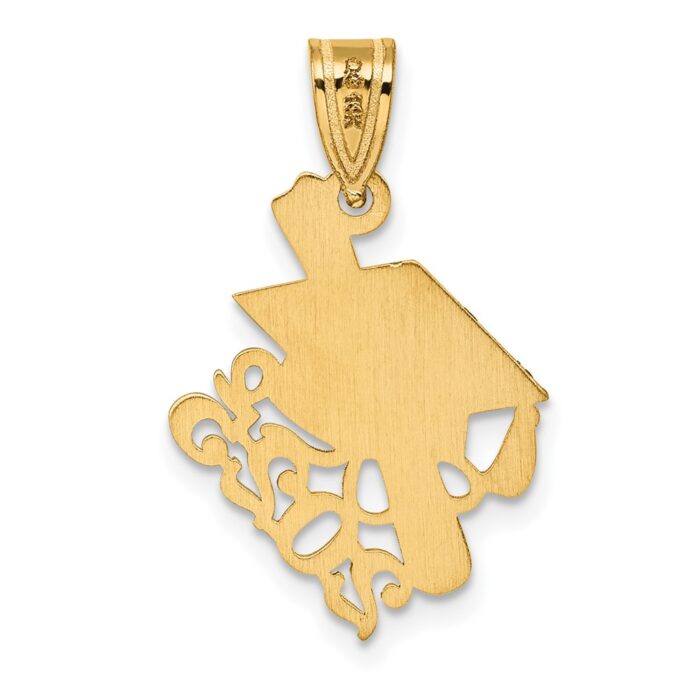 14K Graduation Cap and Slanted Diploma 2025 Charm - Diamond Ring Co.