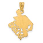 14K Graduation Cap and Slanted Diploma 2026 Charm - Image 3