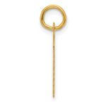 14K  Slanted Block Letter M Initial Charm - Image 2