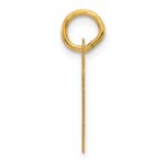 14K  Slanted Block Letter R Initial Charm - Image 2