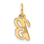 14K Small Script Letter B Initial Charm - Image 3