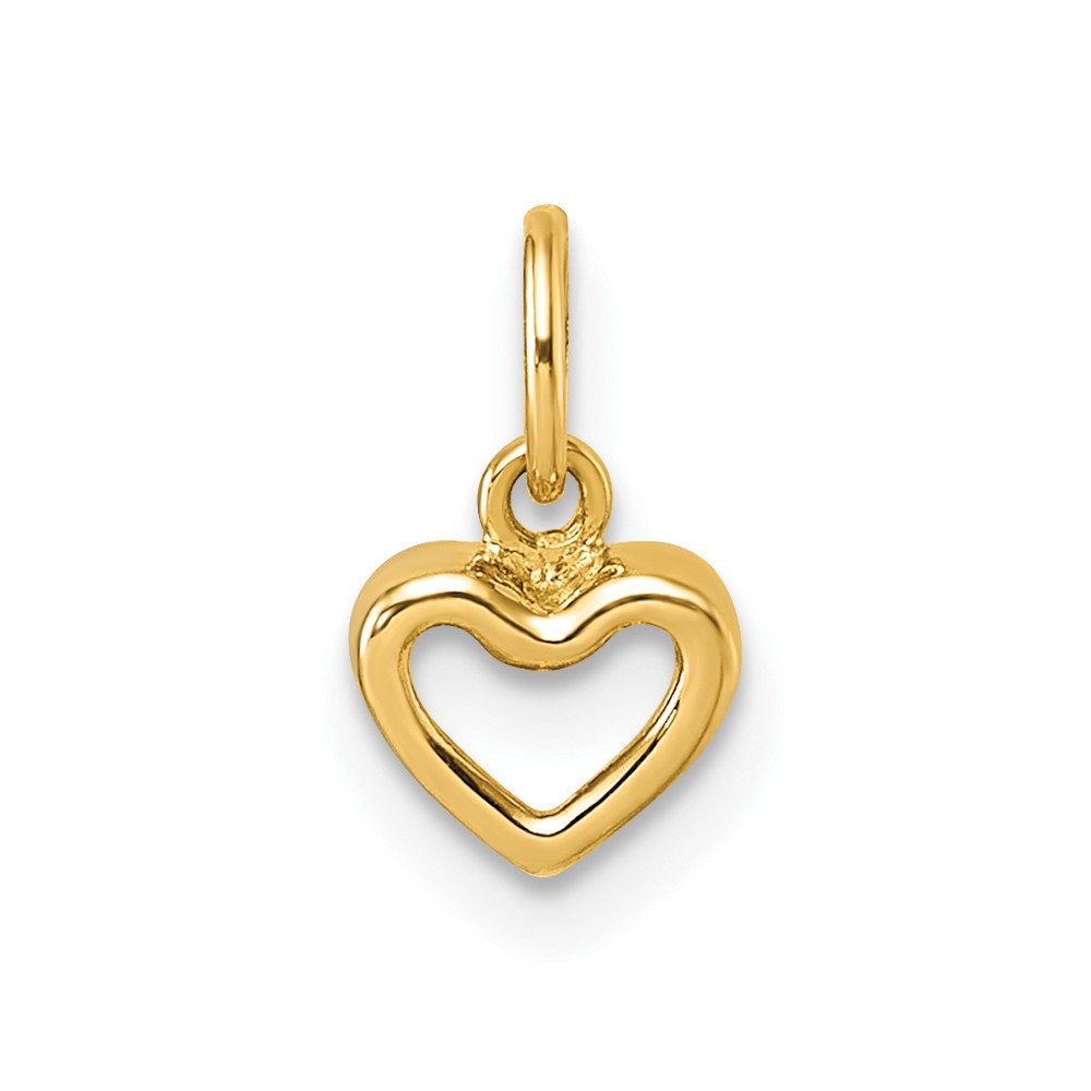 YC1626.jpg 14K Polished Open Heart Pendant - Image 1