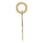 14KY Script Letter F Initial Charm - Image 2