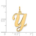 14KY Script Letter Y Initial Charm - Image 4