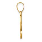 14KY Script Letter G Initial Pendant with Diamond - Image 2