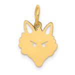 14k Fox Head Charm
