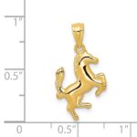 14k Rearing Horse Pendant - Image 4