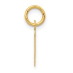 14k Small Slanted Block Letter T Initial Charm - Image 2