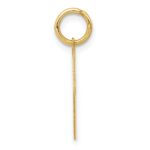 14K Small Fancy Script Letter J Initial Charm - Image 2