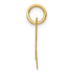 14K Small Fancy Script Letter N Initial Charm - Image 2