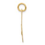 14K Medium Fancy Script Letter A Initial Charm - Image 2