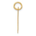 14K Medium Fancy Script Letter H Initial Charm - Image 2