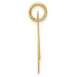 14k Large Fancy Script Letter N Initial Charm - Image 2