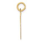 14k Large Fancy Script Letter T Initial Charm - Image 2