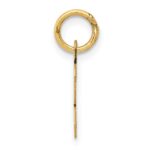 14k Small Script Letter K Initial Charm - Image 2