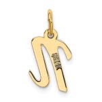 14k Small Script Letter N Initial Charm - Image 3