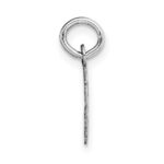 14k White Gold Small Script Letter G Initial Charm - Image 2