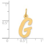 14k Medium Script Letter G Initial Charm - Image 4